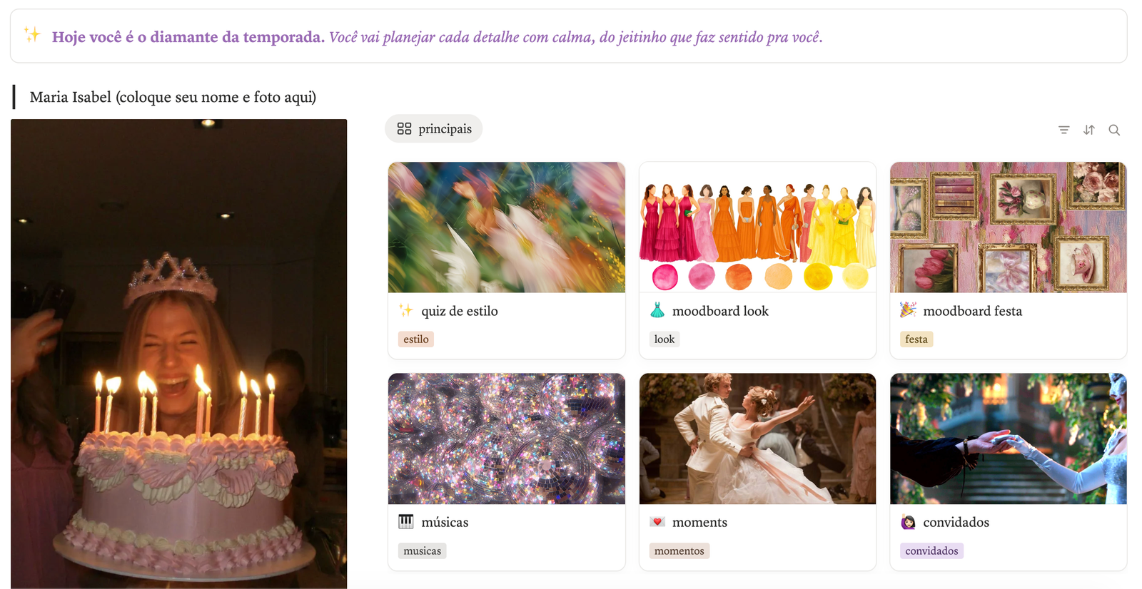 Preview do Planner